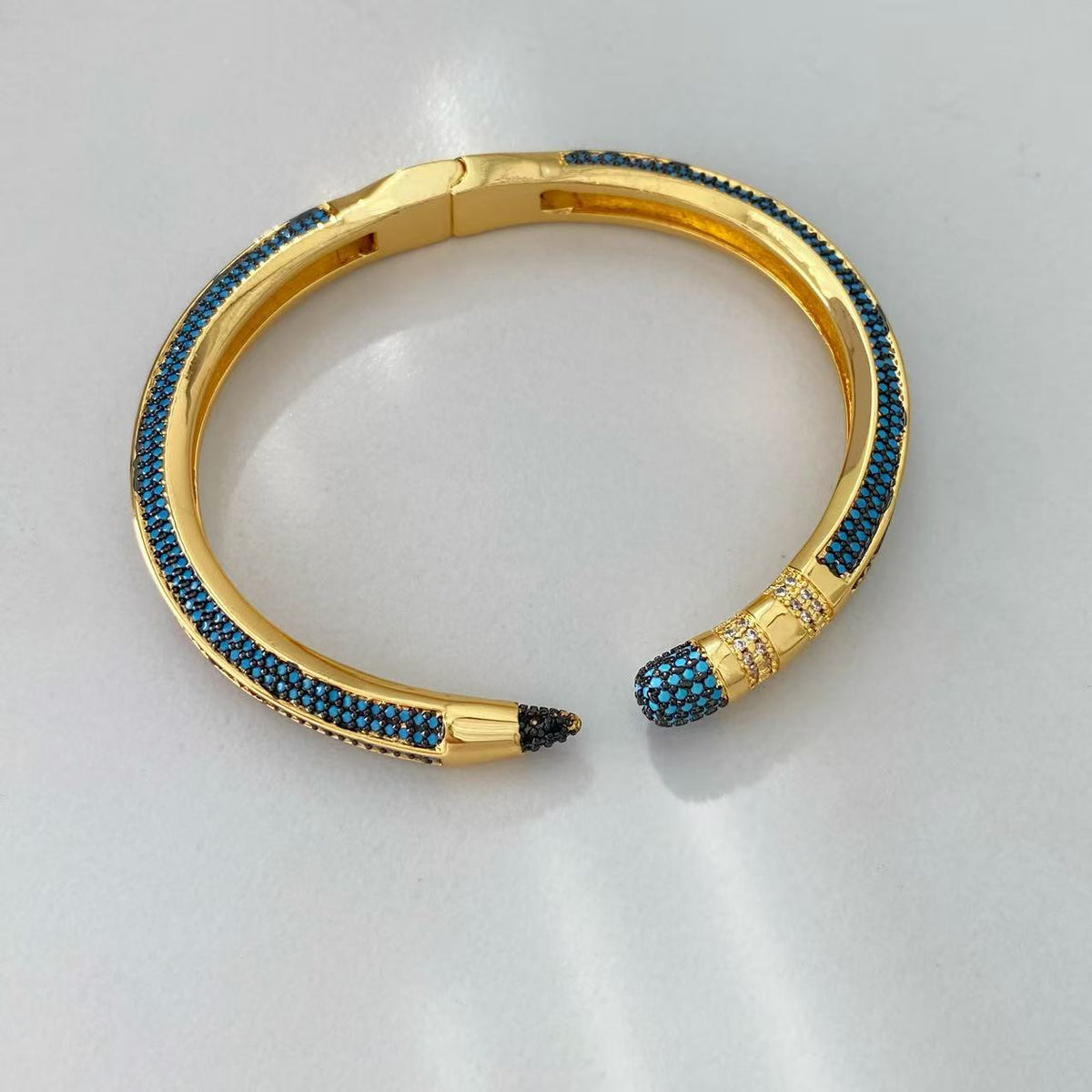 Colorful Zircon Pencil Eraser Opening Size Bangle Rings, Adjustable Size Bangle Creative Spliced Pencil Rings, Jewelry DIY Gifts for Women