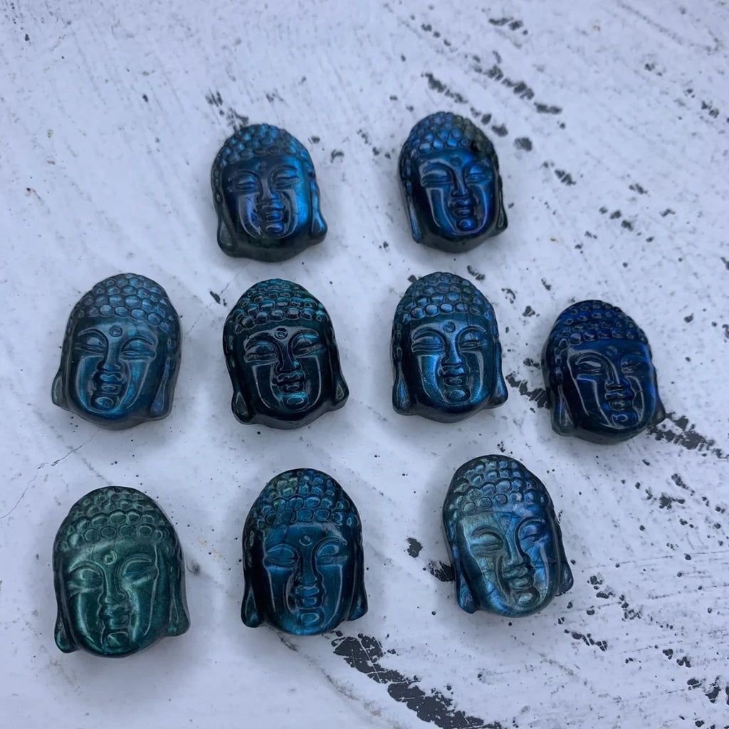 Natural Labradorite Quan-Yin 1PC Bodhisattva Hand Carved High Quality Gemstone Kwan-yin Pendant 18mm*24MM