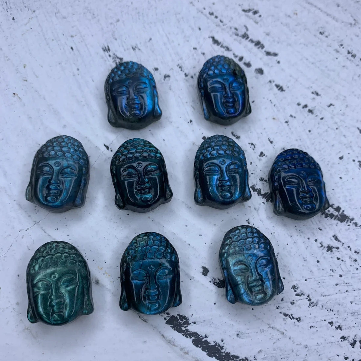 Natural Labradorite Quan-Yin 1PC Bodhisattva Hand Carved High Quality Gemstone Kwan-yin Pendant 18mm*24MM