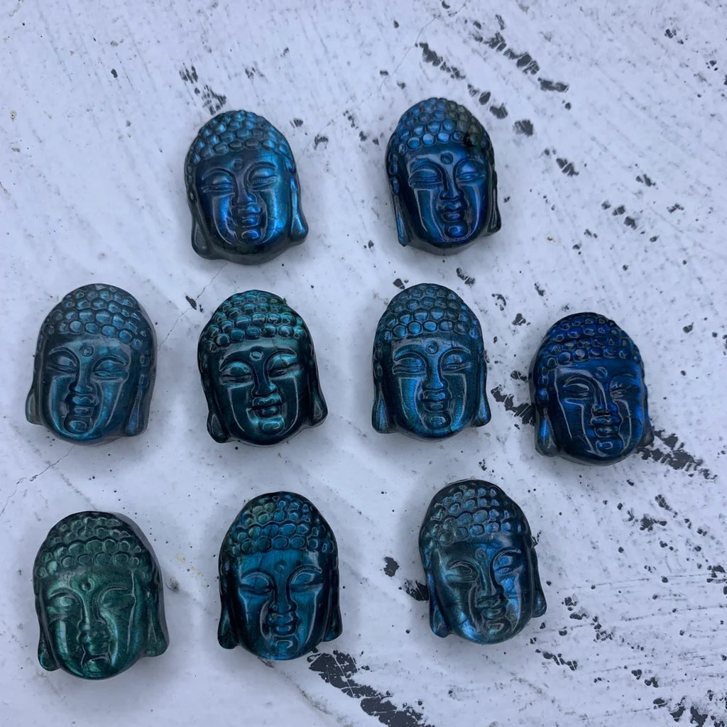 Natural Labradorite Quan-Yin 1PC Bodhisattva Hand Carved High Quality Gemstone Kwan-yin Pendant 18mm*24MM