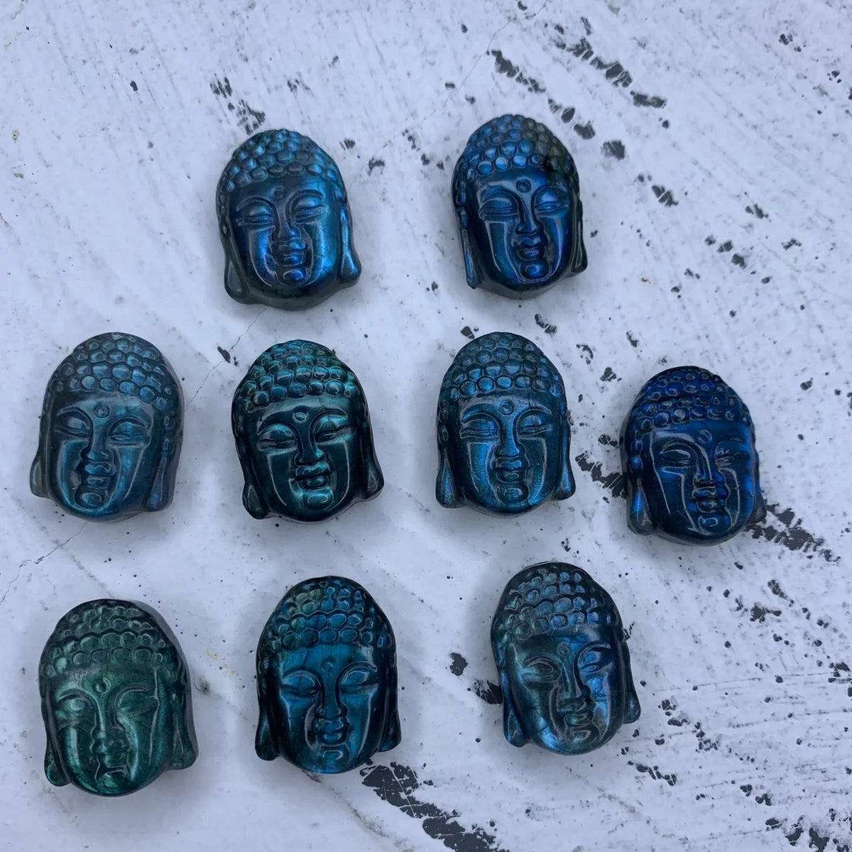 Natural Labradorite Quan-Yin 1PC Bodhisattva Hand Carved High Quality Gemstone Kwan-yin Pendant 18mm*24MM