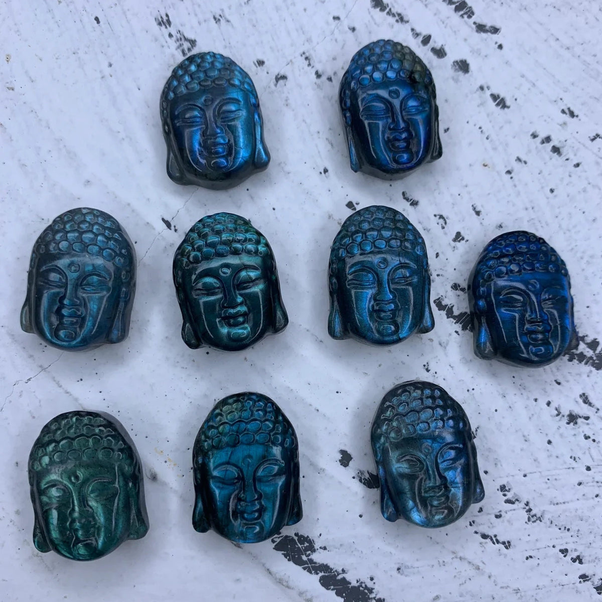Natural Labradorite Quan-Yin 1PC Bodhisattva Hand Carved High Quality Gemstone Kwan-yin Pendant 18mm*24MM