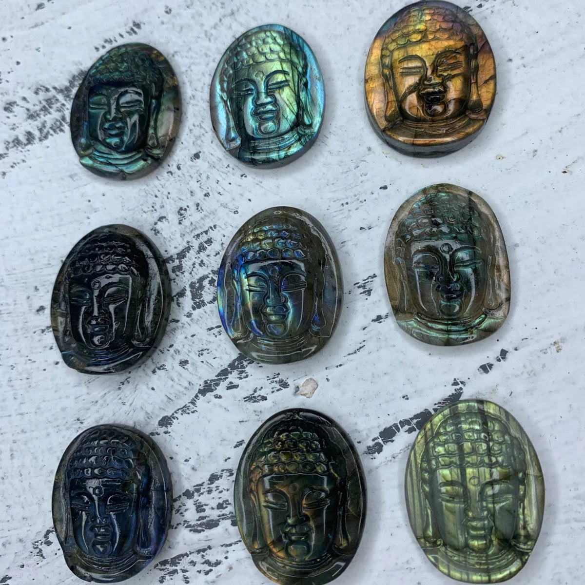 1PC Labradorite Quan-Yin Bodhisattva Hand Carved High Quality Gemstone Kwan-yin Pendant AAA
