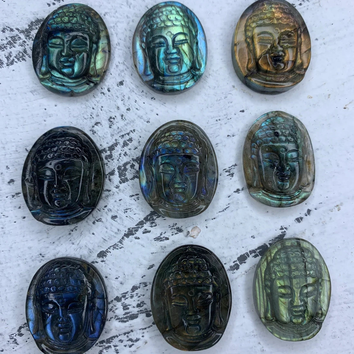1PC Labradorite Quan-Yin Bodhisattva Hand Carved High Quality Gemstone Kwan-yin Pendant AAA