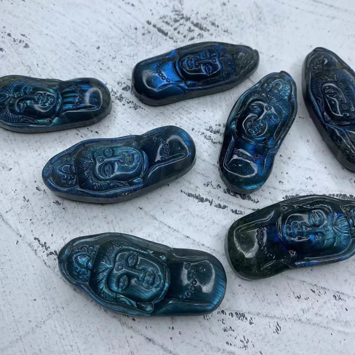 Large Quan-yin Goddess Pendant in Labradorite Carved Large Carved Blue Flash Labradorite,Healing Stone 62mm ,Healing Crystal, Crystal Gift