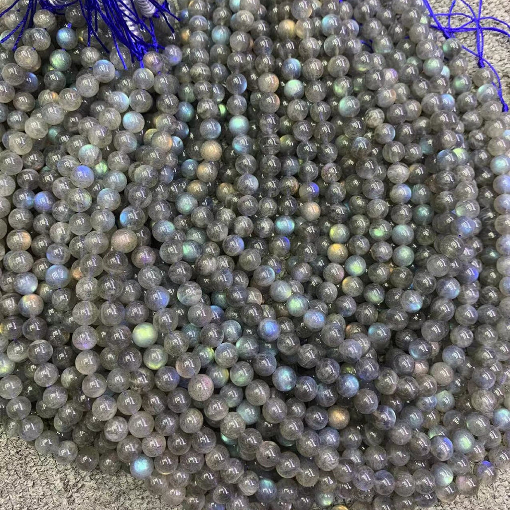 Natural Labradorite Beads 8mm Labradorite Round Beads Blue Gemstone Loose Bead 15.5 Inch Strand AAA