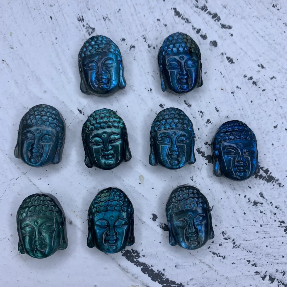 Natural Labradorite Quan-Yin 1PC Bodhisattva Hand Carved High Quality Gemstone Kwan-yin Pendant 18mm*24MM