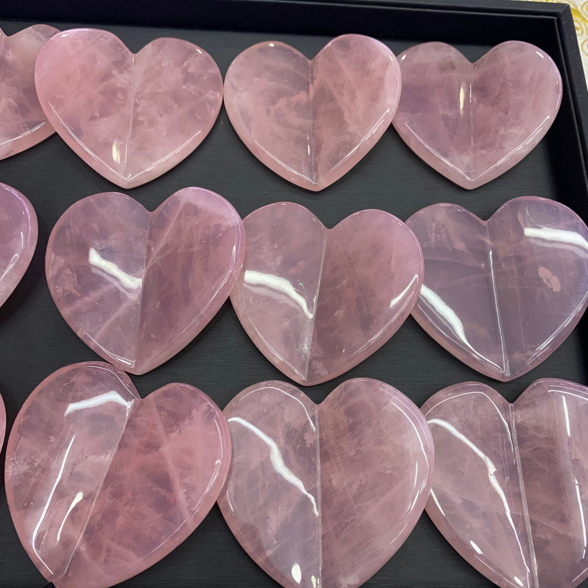 Natural Rose Quartz/Green Aventurine Heart Shape Crystal Gua Sha Tools for Face Scraping, Essential Oil Massage Tool 2.95 inch Gifts for Her