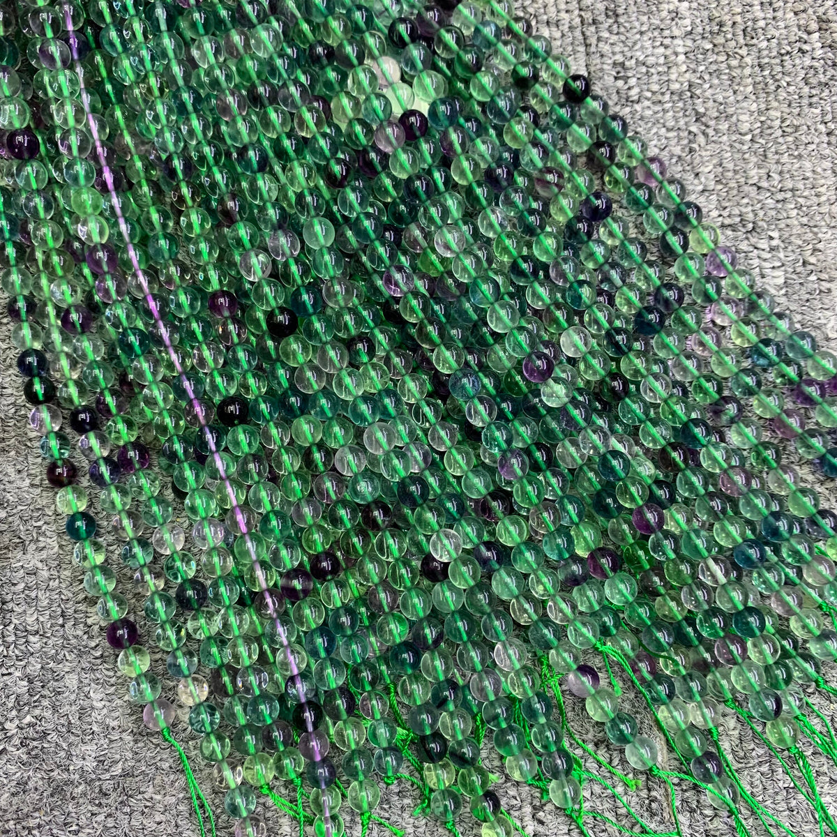 Natural Rainbow Fluorite Beads Purple Green Fluorite Bead Gemstone Loose Beads 6mm 8mm 10mm 15 Inch AAA