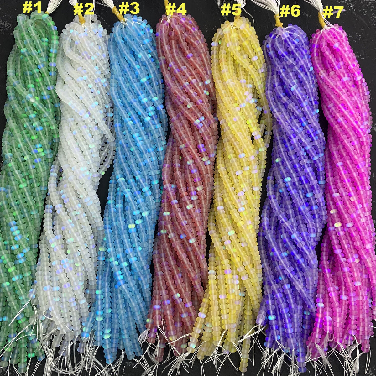 Multi Color Aura Crystal Rondelle Beads Aura Quartz Shiny Beads Colorful Beads Loose Bead for DIY Jewelry Making 5*8mm 4*6mm 15.5 Inch