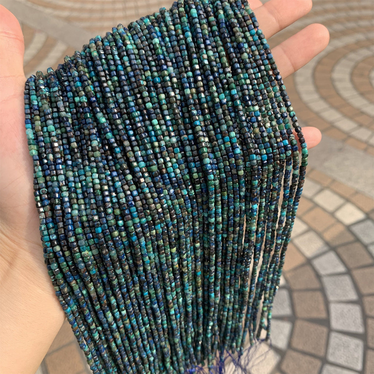 Natural Chrysocolla beads 2.5mm Gemstones Loose Beads for Jewelry Making 15.5 Inch Strand AAA