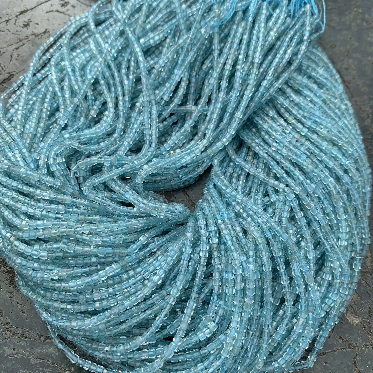 Natural Apatite Beads Micro Faceted Cube Beads 2.5mm Apatite Gemstones Loose Beads for Jewelry Making 15.5 Inch Strand AAA
