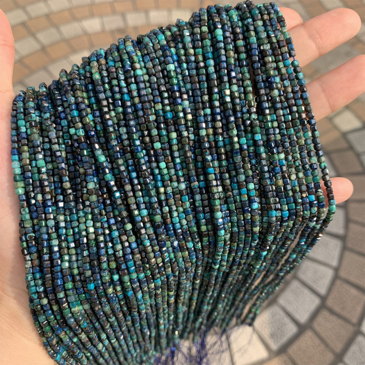 Natural Chrysocolla beads 2.5mm Gemstones Loose Beads for Jewelry Making 15.5 Inch Strand AAA