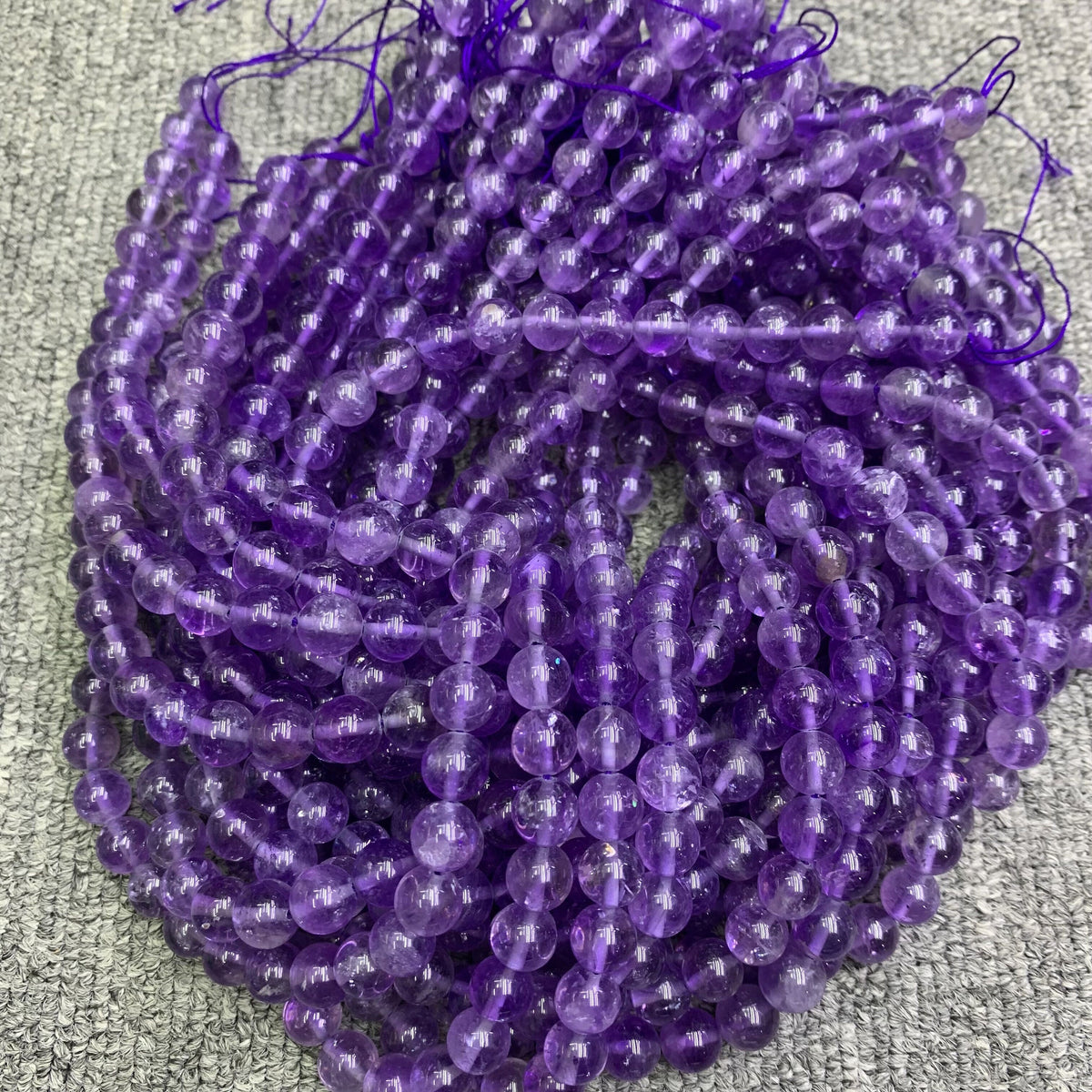 Natural Lavender Amethyst Round Beads 6mm 8mm 9mm 10mm Gemstone Round Beads Loose Bead 15.5 Inch Strand AAA