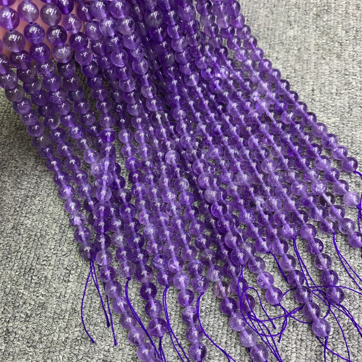 Natural Lavender Amethyst Round Beads 6mm 8mm 9mm 10mm Gemstone Round Beads Loose Bead 15.5 Inch Strand AAA