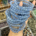 Natural Aquamarine Bracelets 6 7 8 9 10 11 12mm Round Beads Blue Gemstone Loose Bead  AAA