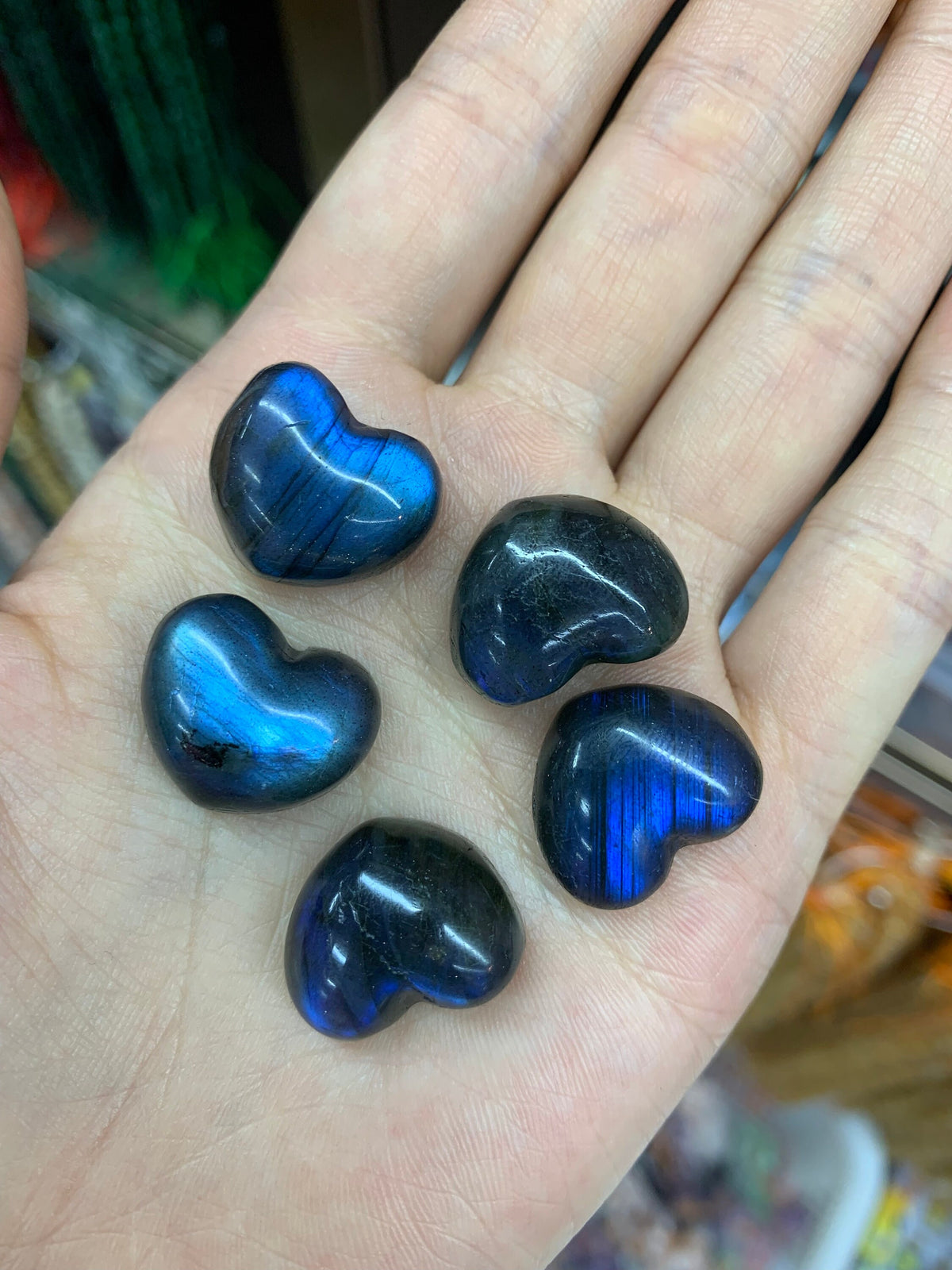 Labradorite Carved Cat Gemstone Heart Shape Pendant 1PC Labradorite Carved,Healing Stone ,Healing Crystal, Crystal Gift