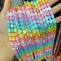 Natural Selenite Barrel Shape Bead Selenite Loose Beads Gemstone Beads Rainbow Multi Color Selenite Gemstone Loose Bead 8*12mm 6*9mm 15.5