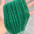 Natural Green Agate Cube Faceted Beads 4*4mm Gemstone Round Loose  Agate Beads for Jewelry DIY Making Strand 15.5" Garde AAA