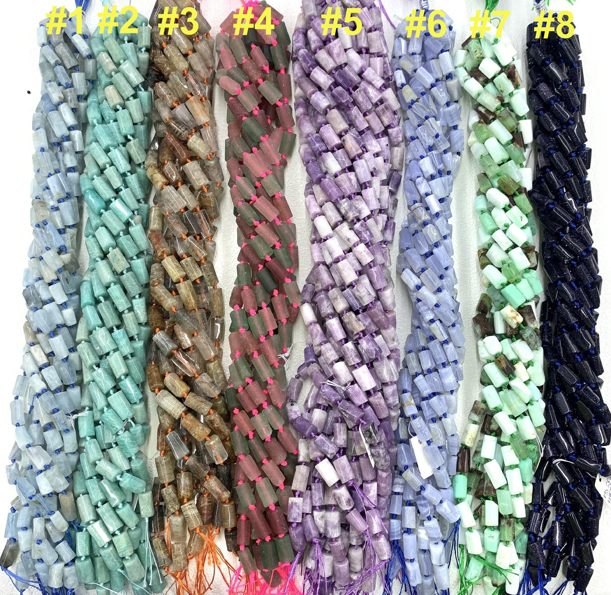 Natural Raw Rough Cube Shape Gemstone Beads Rock Stone Pendant Charm Supplies for Jewelry DIY Gemstone Strand 15.5"