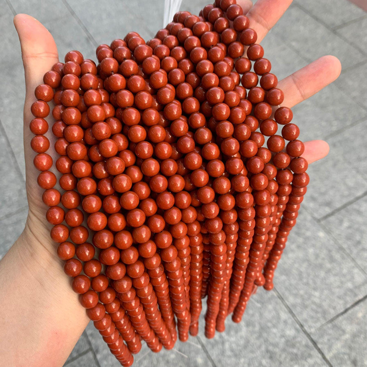 Natural Red Jasper Gemstone Round Beads 4mm 6mm 8mm 10mm Gemstone Round Beads Loose Bead 15.5 Inch Strand AAA