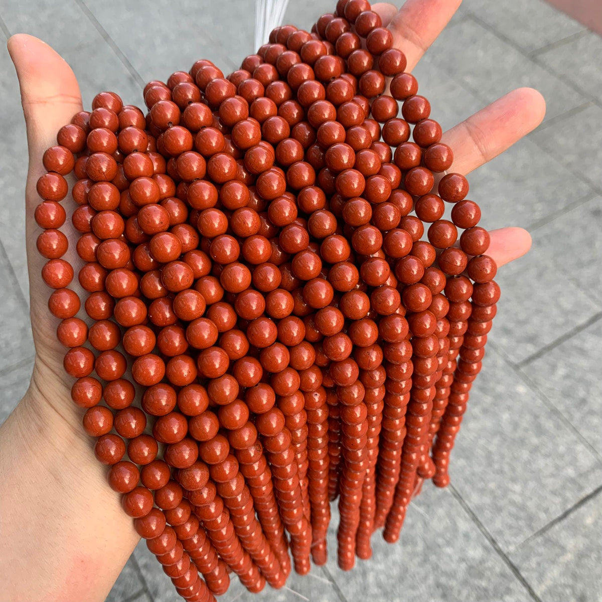 Natural Red Jasper Gemstone Round Beads 4mm 6mm 8mm 10mm Gemstone Round Beads Loose Bead 15.5 Inch Strand AAA