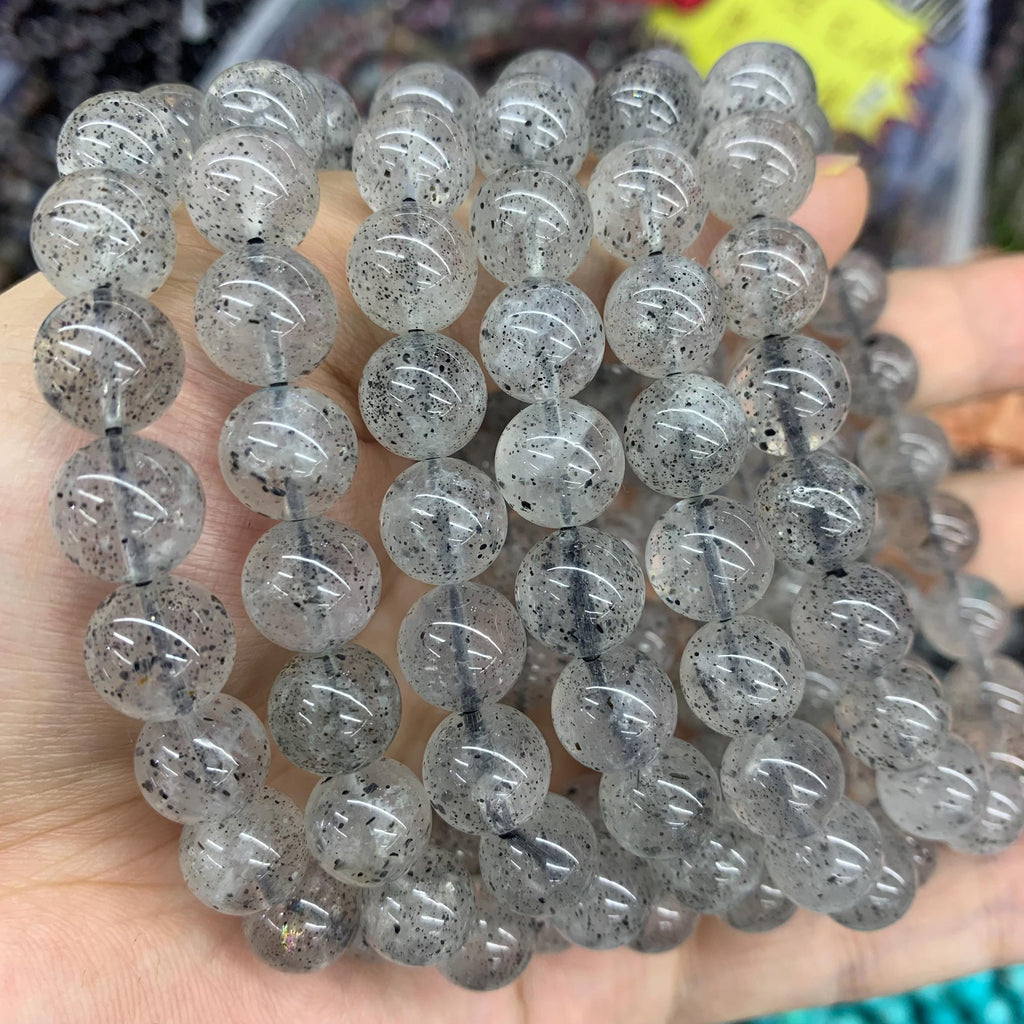 Natural Pitaya Quartz Bracelet, Dragon Fruit Stone Beads 8mm 10mm Gemstone Round Bracelet Pitaya Beads Lace Bead Strand AAA