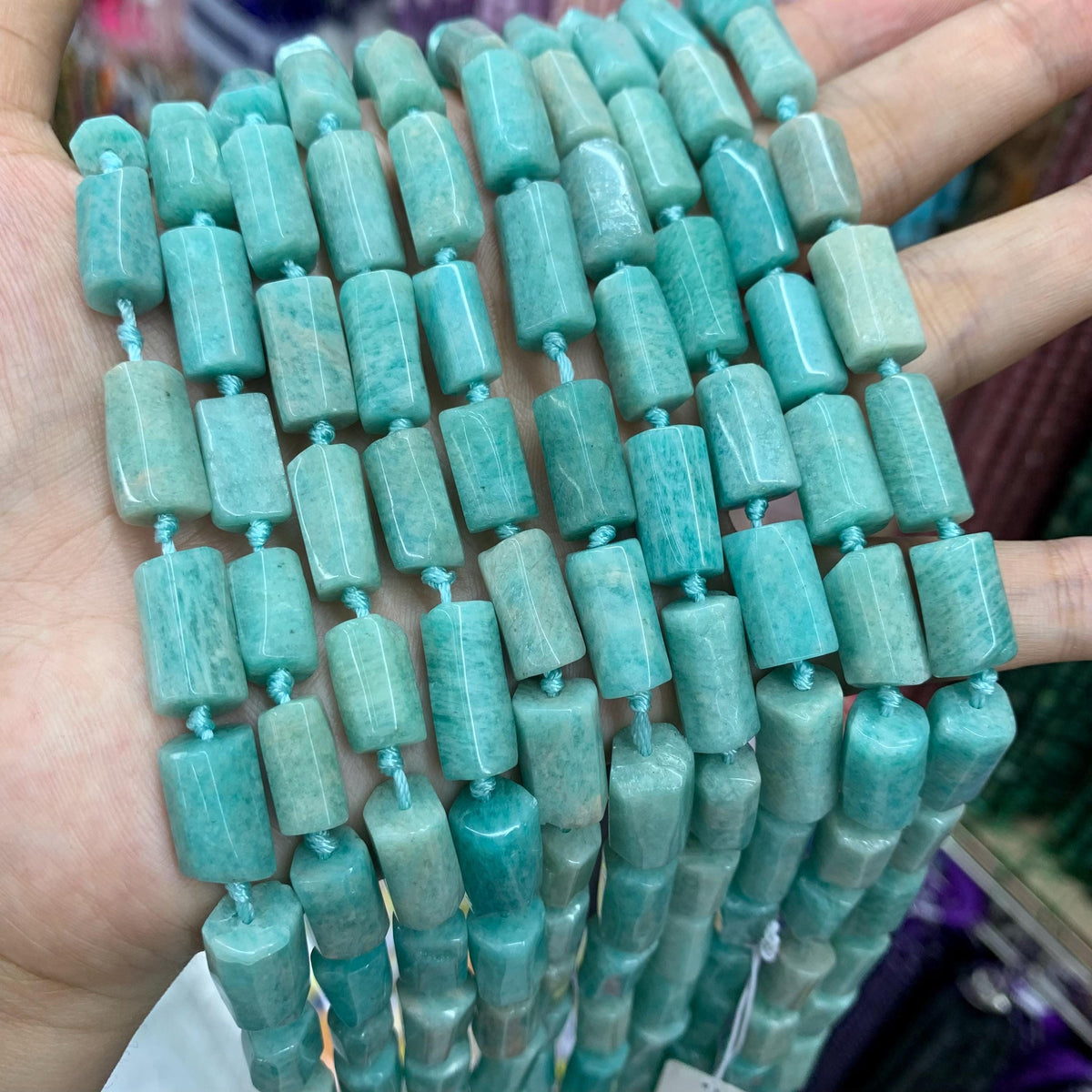 Natural Raw Rough Cube Shape Gemstone Beads Rock Stone Pendant Charm Supplies for Jewelry DIY Gemstone Strand 15.5"