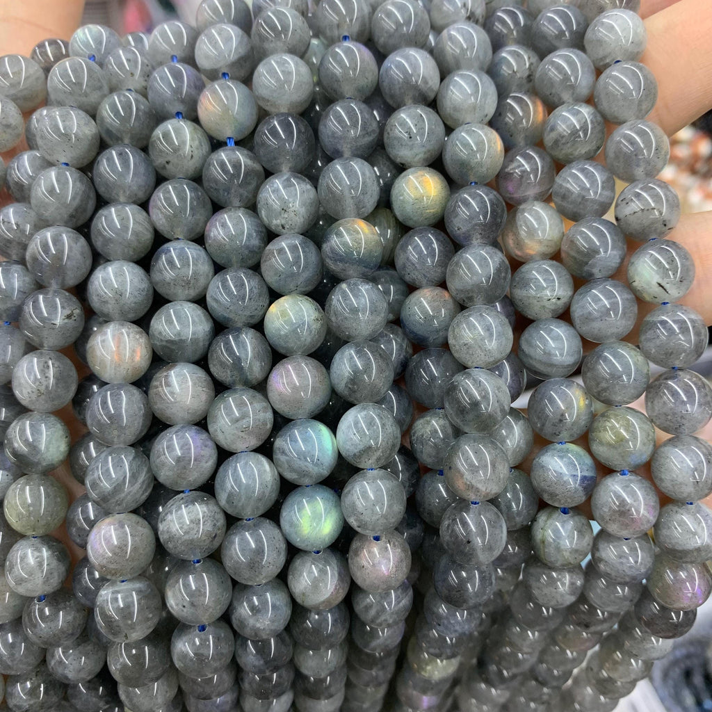 Natural Labradorite Beads 9mm Labradorite Round Beads Blue Gemstone Loose Bead 15.5 Inch Strand