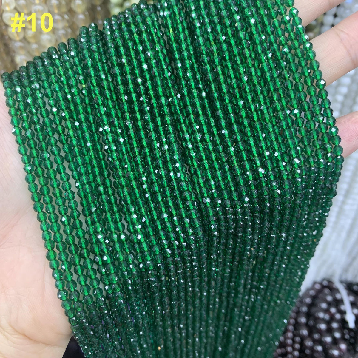 12 Kinds of Glass Faceted Beads 3mm Chinese Crystal Gemstone Color Round Beads Loose Bead 15.5 Inch Strand