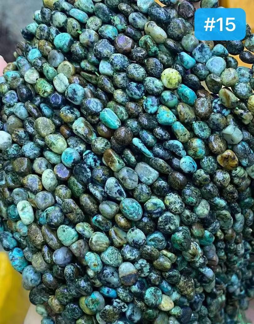 30 Kinds of Natural Pebble Nugget Beads 1 Full Strand Loose Irregular Stone Bead Genuine Healing Gemstone for Jewelry Making 6*8mm 8*10mm