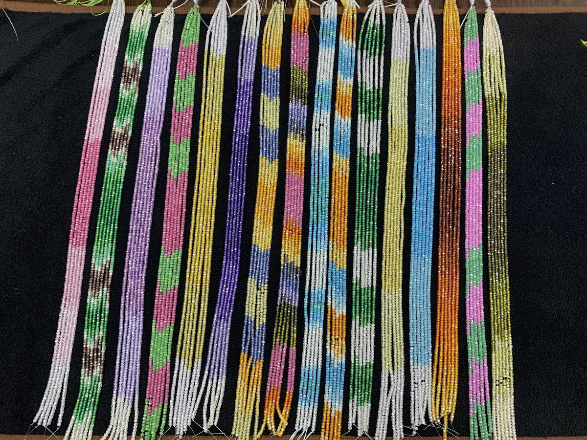 Faceted Zircon Rondelle Beads 2x3mm, Rainbow Gemstone Strand 15.5”