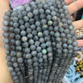 Natural Labradorite Beads 9mm Labradorite Round Beads Blue Gemstone Loose Bead 15.5 Inch Strand