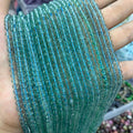 Natural Clear Blue Fluorite Beads Fluorite Bead Gemstone Loose Beads 4mm 15 Inch AAA
