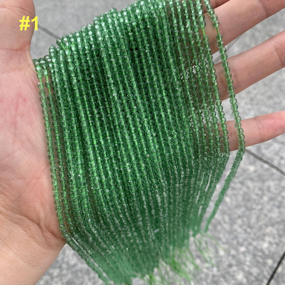 12 Kinds of Glass Faceted Beads 3mm Chinese Crystal Gemstone Color Round Beads Loose Bead 15.5 Inch Strand