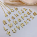 18K Gold Plated 26 Copper Letter English Pendant, DIY Jewelry Handmade Accessories DIY Gifts for Women (No Chain)