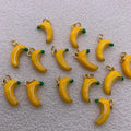 Enamel Banana Pendant  Banana Pendant for DIY Necklace Making