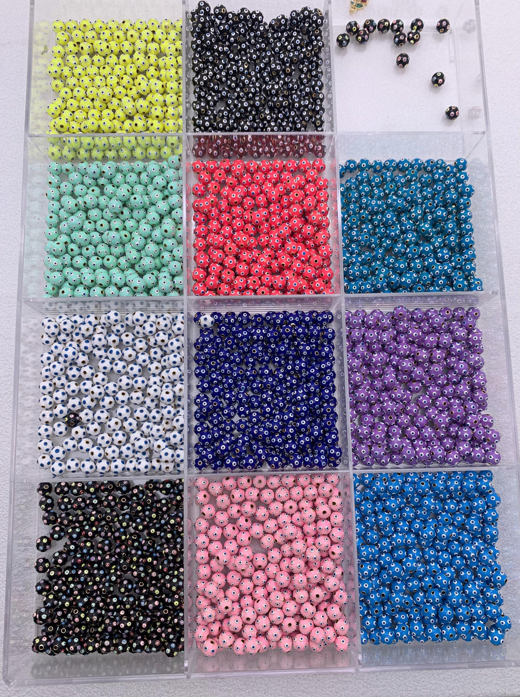 Enamel Round Beads 6mm 8mm 10mm Colorful Beads for DIY Gifts Necklace Making Hole Approx 2mm