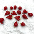 Gold Heart Charm Enamel Heart Shape Pendant Love Shape Pendant DIY Bracelet and Necklace Accessory
