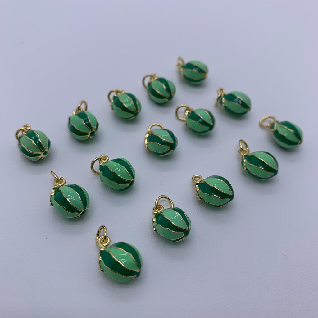 Enamel Watermelon Pendant Watermelon Shape DIY Necklace Gifts for Women