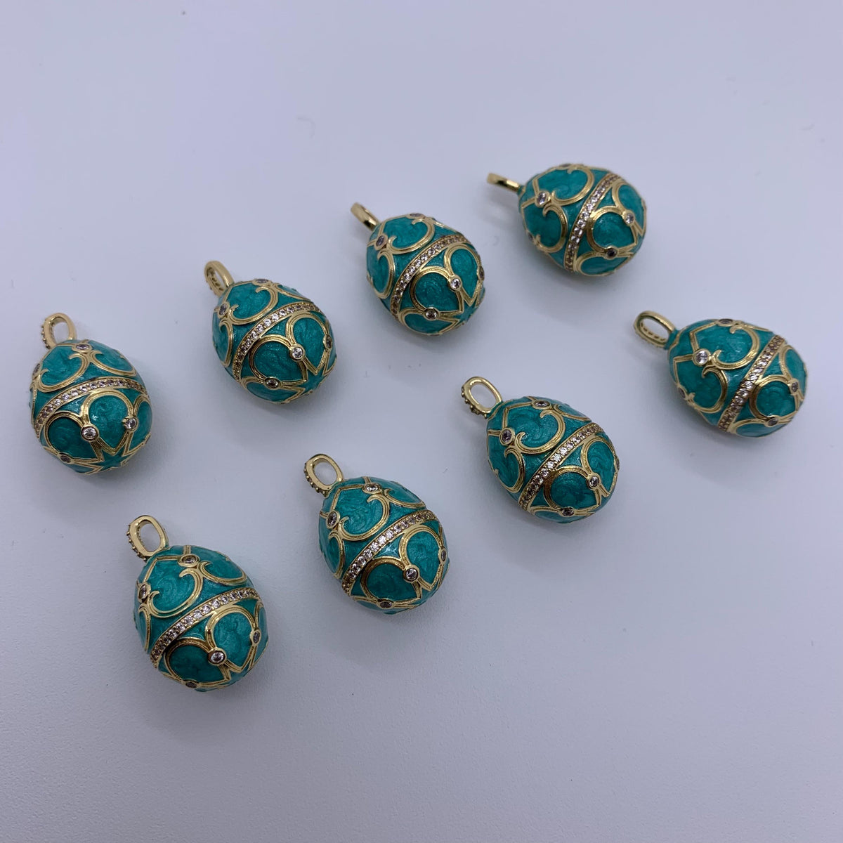 Enamel Oval Shape Pendant Enamel Yellow Purple Blue Charms for DIY Necklace Jewelry Making