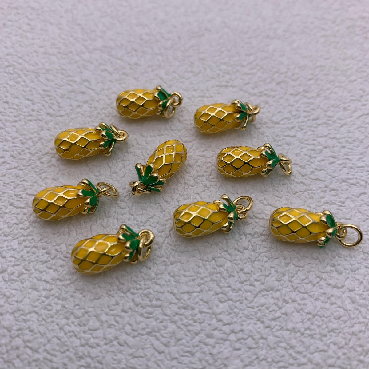Enamel Pineapple Pendant Ananas Shape DIY Necklace Gifts for Women