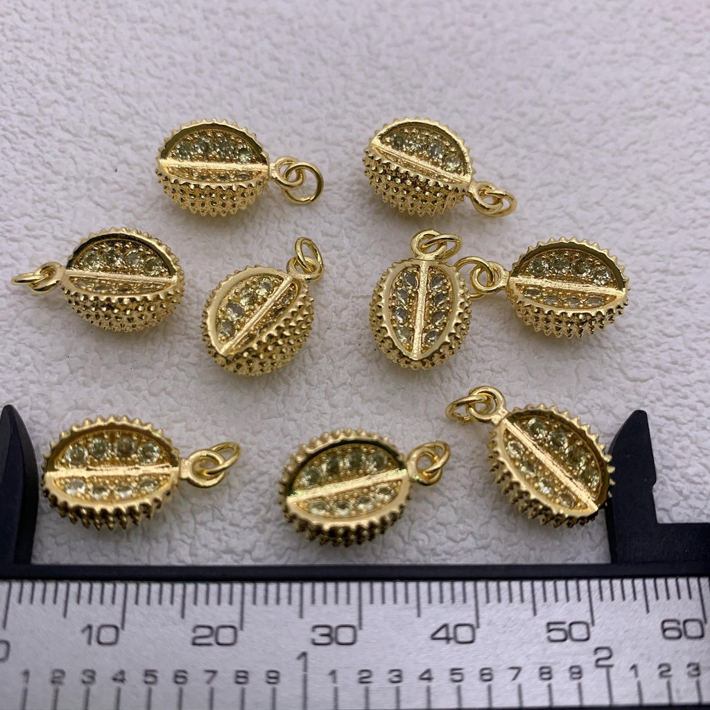 Enamel Durian Pendant Durian Shape DIY Necklace Gifts for Women