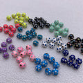 Enamel Round Beads 6mm 8mm 10mm Colorful Beads for DIY Gifts Necklace Making Hole Approx 2mm