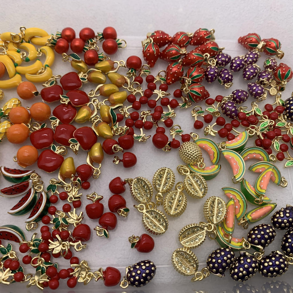 Enamel Pineapple Pendant Ananas Shape DIY Necklace Gifts for Women