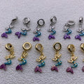 Enamel Charms Mermaid Shape Pendant Sea-maid Pendant for DIY Necklace Making
