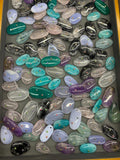 Natural Foam Crystal Pendant with Zircon ,Amazonite, Black Hair Quartz, Blue Lace Agate, Aquamarine Rose Quartz, Ametrine Foam Pendant
