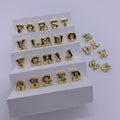 18K Gold Copper Letter Pendant English Letter Pendant for DIY Necklace Making