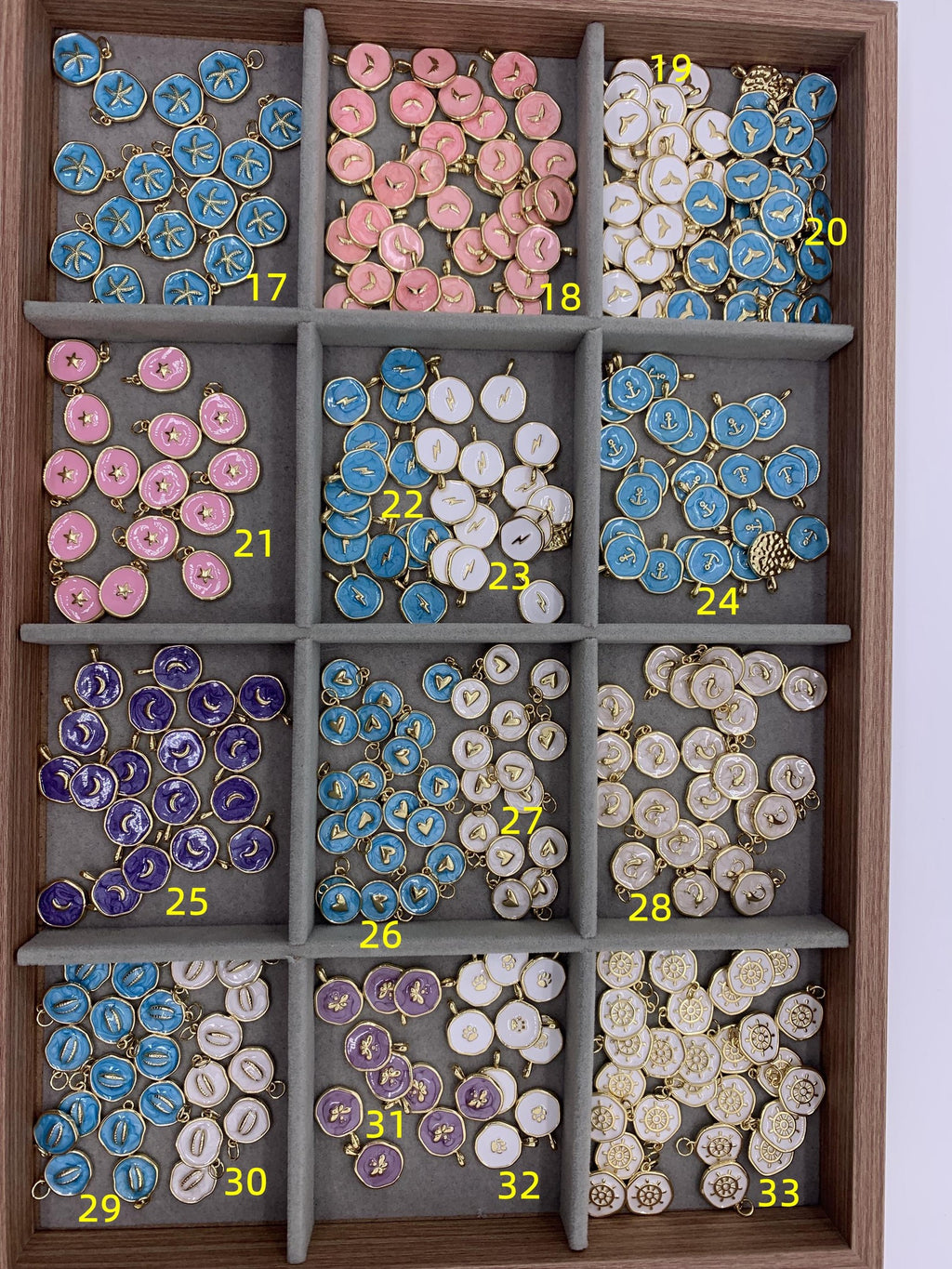 Enamel Ocean Animals Pendant 33 Kinds of Different Shape Enamel Pendant DIY Necklace Gifts for Women