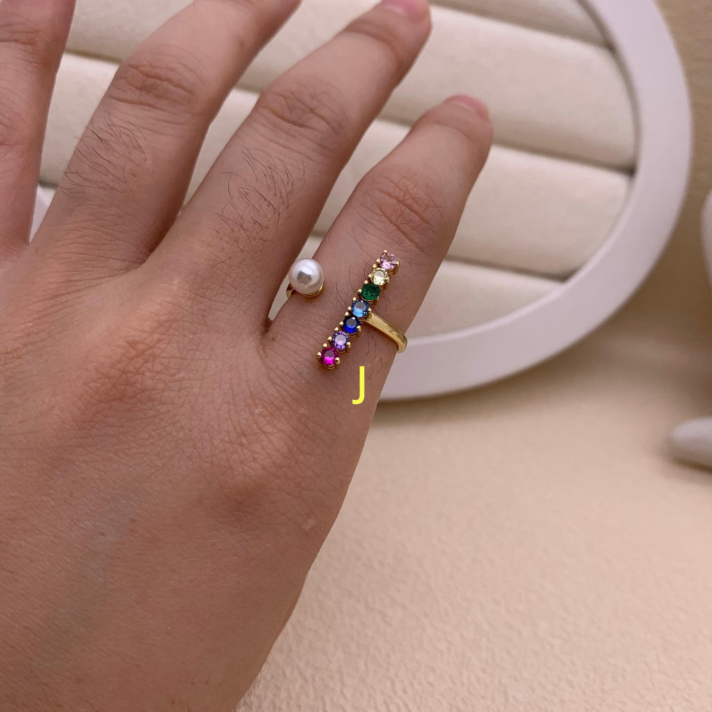 Pearl Opening Rings Adjustable Pearl Rings Gold Silver Plated Women Pearl Rings DIY Gifts for Women